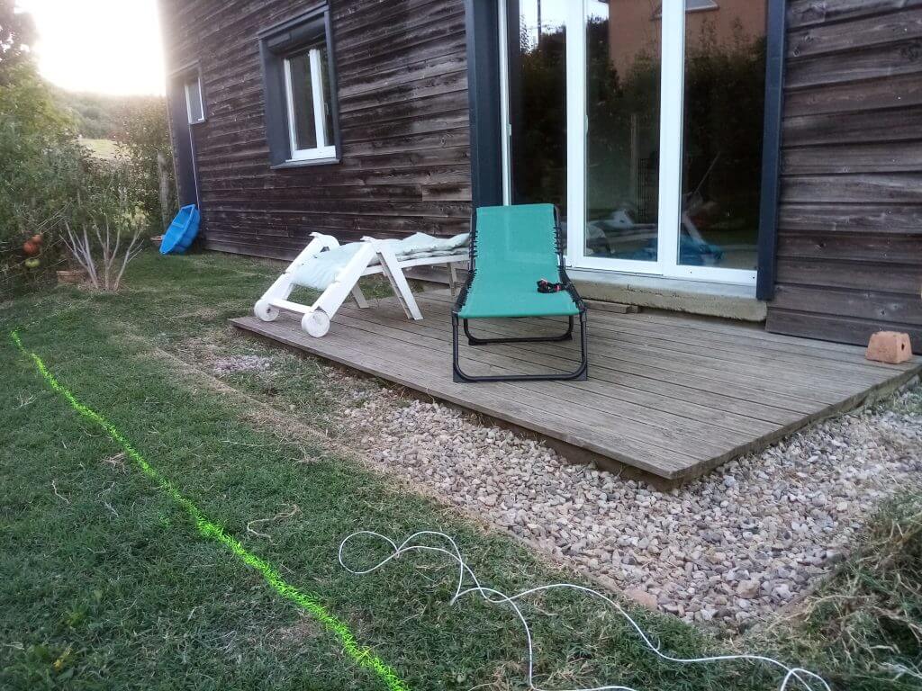 Terrasse en bois avant les travaux